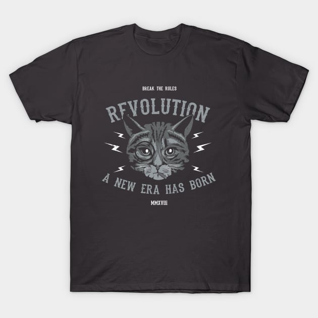 Revolution Series: A New Era Has Born (Cat) T-Shirt by Jarecrow 